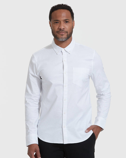 True Classic Men's Long Sleeve Button Up Shirt