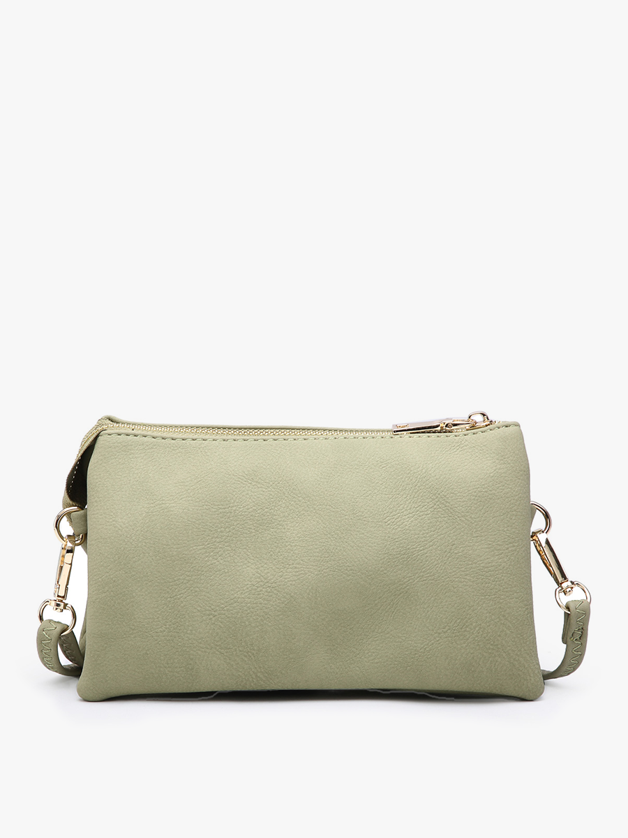 Jen & Co. Riley Monogrammable 3 Compartment Crossbody/Wristlet