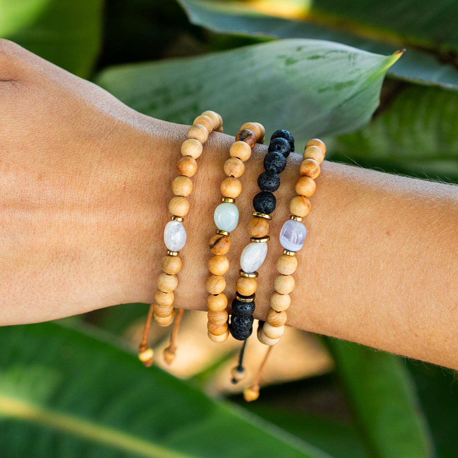 Lotus and Luna Sacred Insight Intention Bracelet