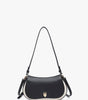 Jen & Co. Quinn Faux Suede Shoulder Bag w/ Push Lock