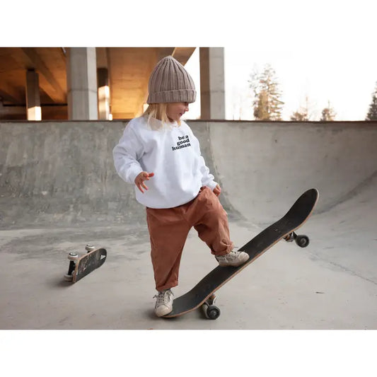Lola Magnolia Be A Good Human Toddler Crewneck