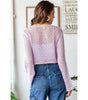 Veveret Sheer Crochet Crop Top