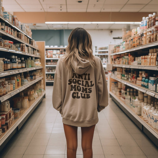 Lola Magnolia Women's Anti Social Mom's Club Hoodie