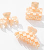 Adorro Pumpkin Checkmate Assorted Claw Clip