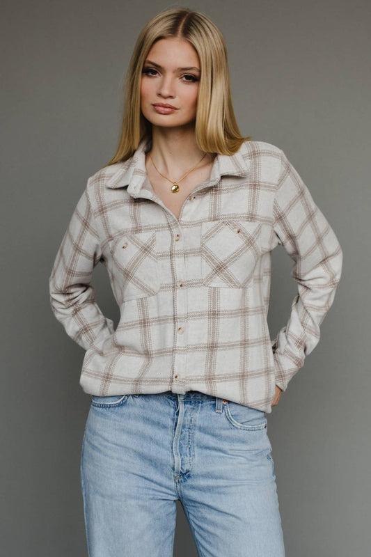 Panache Loreli Plaid Button Up