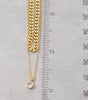 Secret Box Gold Dipped Layered Chain Cz Charm Necklace