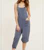 La Miel Relaxed Fit Mineral Washed Jumpsuit with Pockets