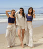 Lotus and Luna Oxford Cruisin Crop Top