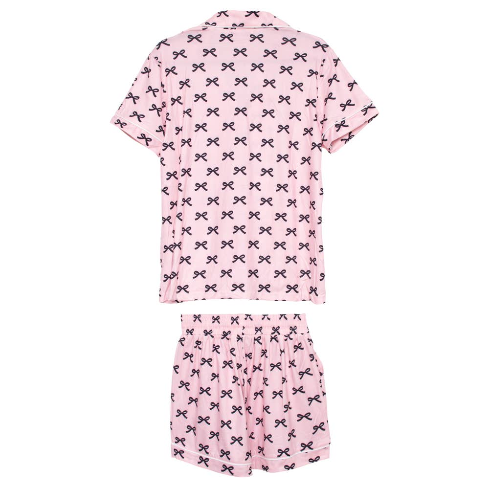 Katydid Mini Coquette Bows Valentine's Loungewear Set