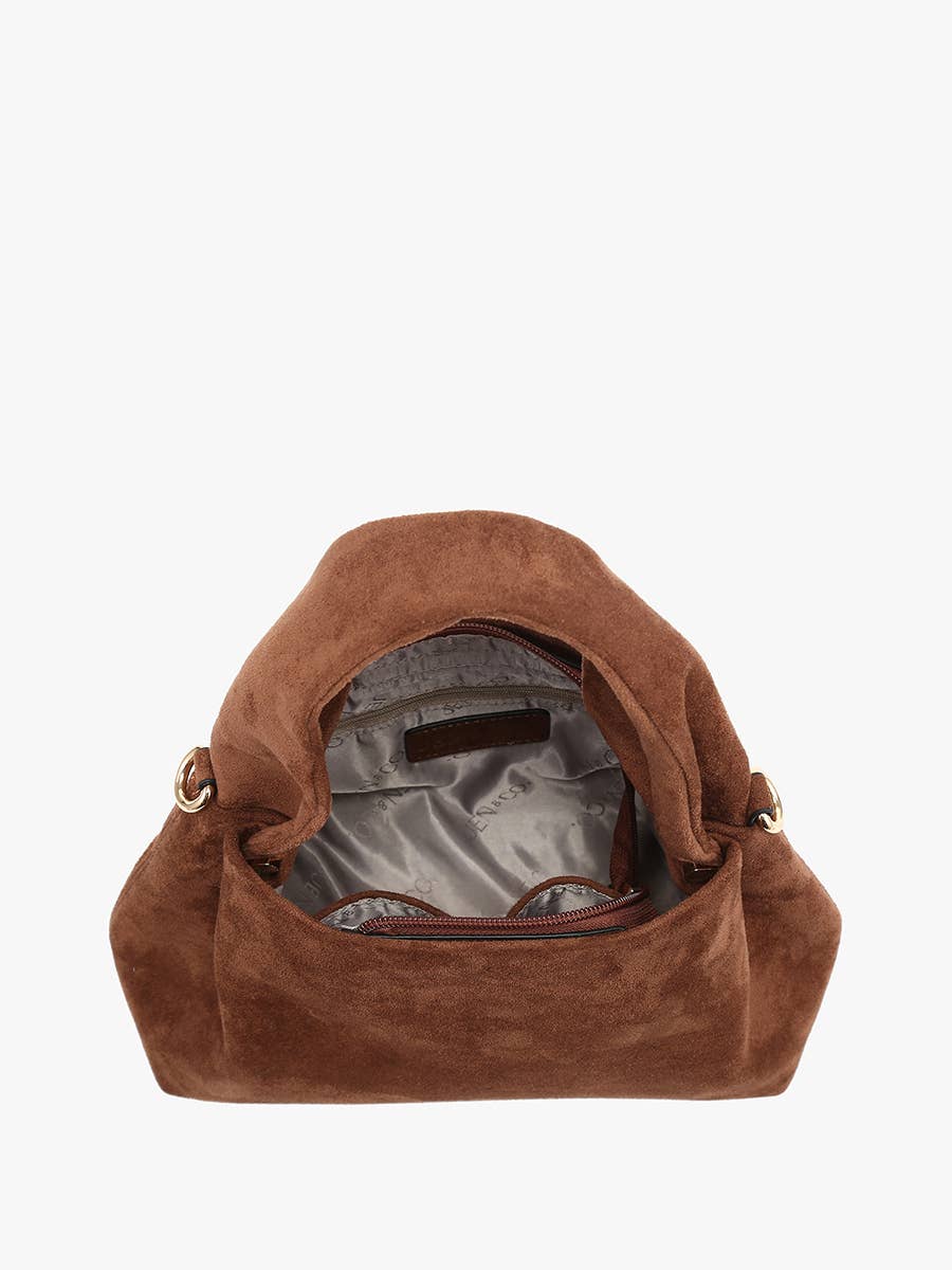Jen & Co. Lia Faux Suede Satchel w/ Top Handle