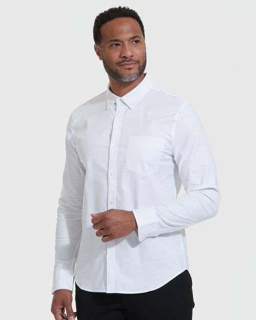 True Classic Men's Long Sleeve Button Up Shirt