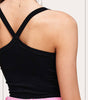 La Miel Women's Basic Cross-back Stretchy Lightweight Sleeveless Top