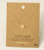 Fame Mini Paw Print Charm Necklace
