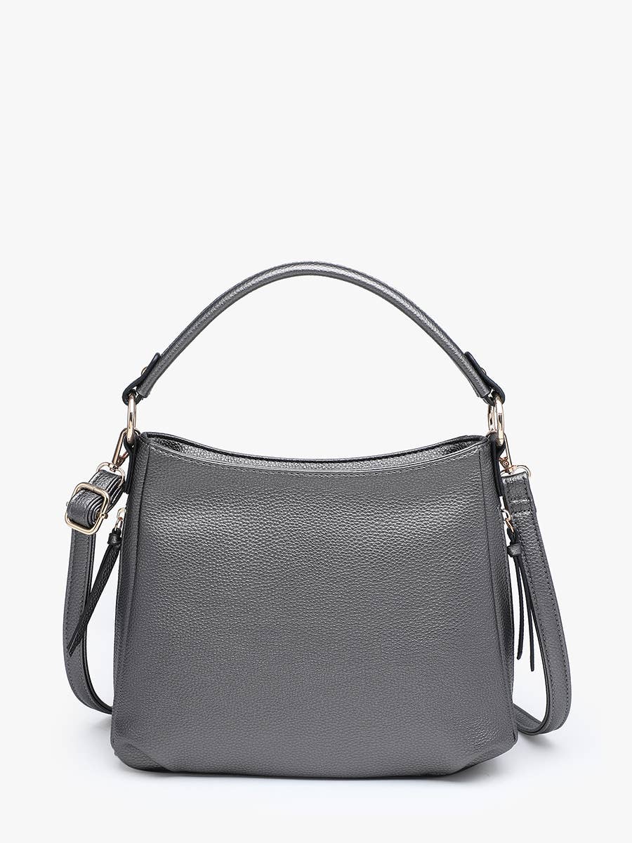 Jen & Co. Amari Structured Satchel w/ Dual Side Pockets
