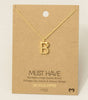 Fame Bubble Letter Pendant Necklace