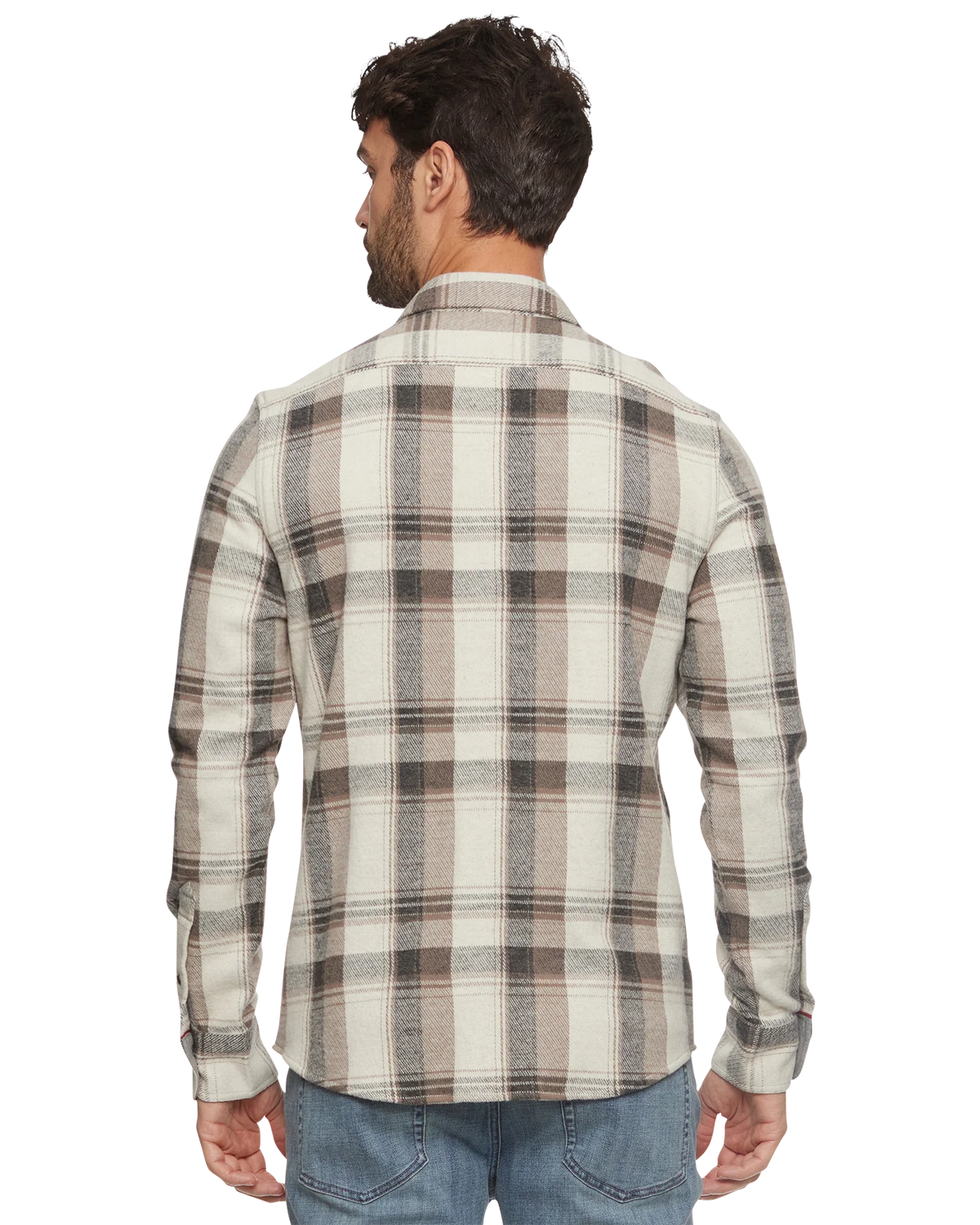 Flag and Anthem Men's Clearbrook Hero Stretch Knit Flannel L/S Shirt