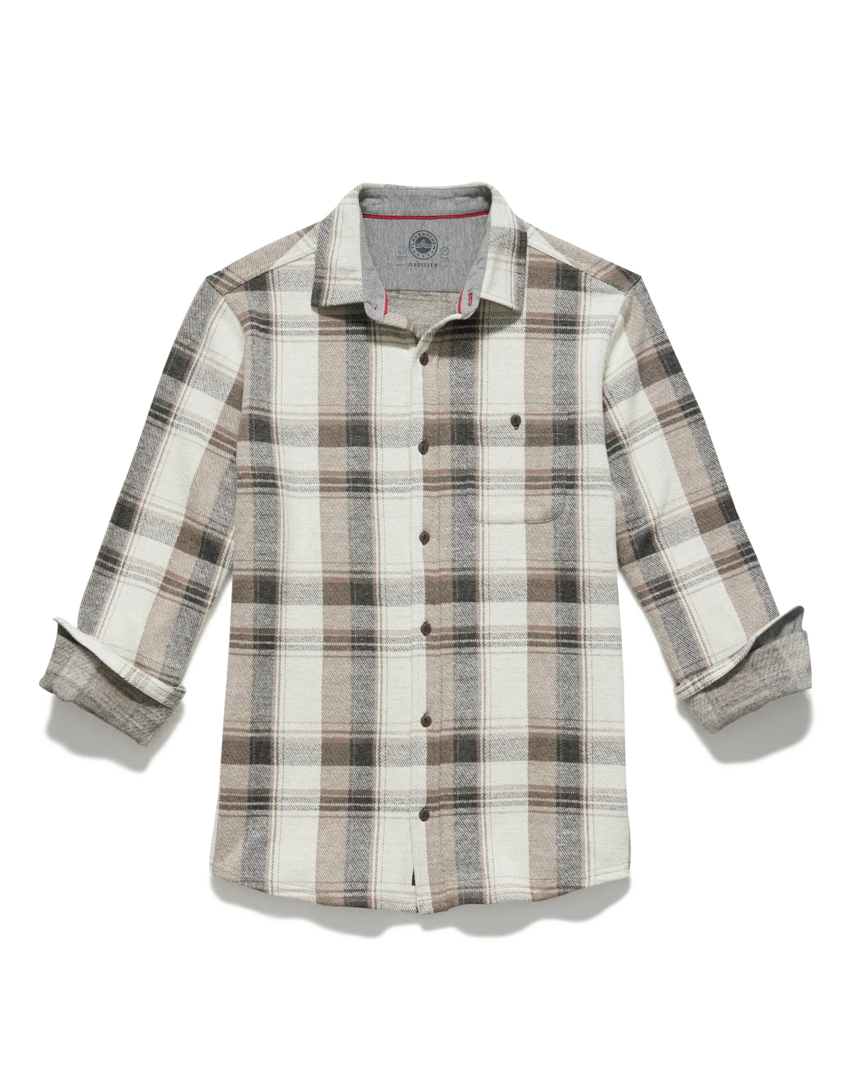 Flag and Anthem Men's Clearbrook Hero Stretch Knit Flannel L/S Shirt