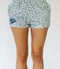 Happy Camp3r Dusty Blue Garden Scuba Shorts