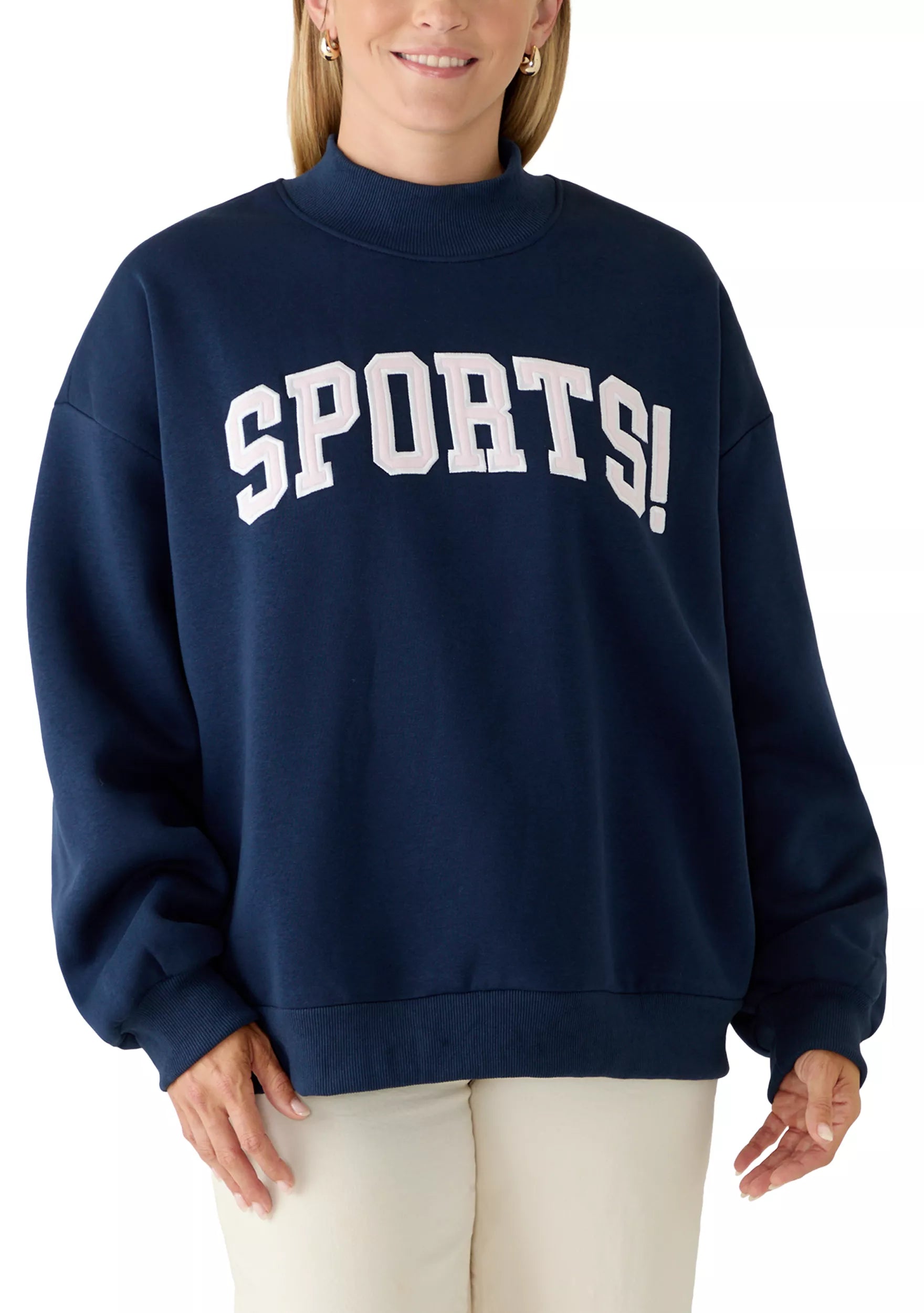Happy Camp3r Women's SPORTS! Mockneck Sweatshirt