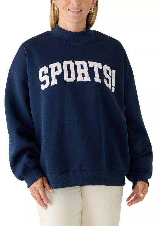 Happy Camp3r Women's SPORTS! Mockneck Sweatshirt