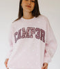 Happy Camp3r Women's Pink Sprinkle Camp3r Crewneck Sweatshirt