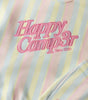 Happy Camp3r Women's Sherbet Stripes Applique Mockneck Sweatshirt