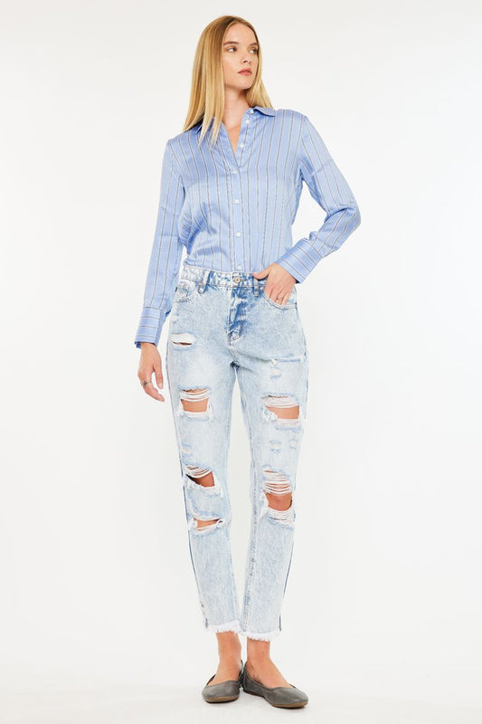 High Rise Skinny Mom Jeans