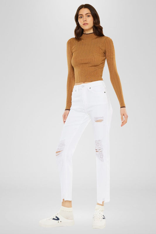High Rise Slim Straight