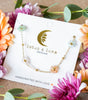 Lotus and Luna Superbloom Charm Necklace