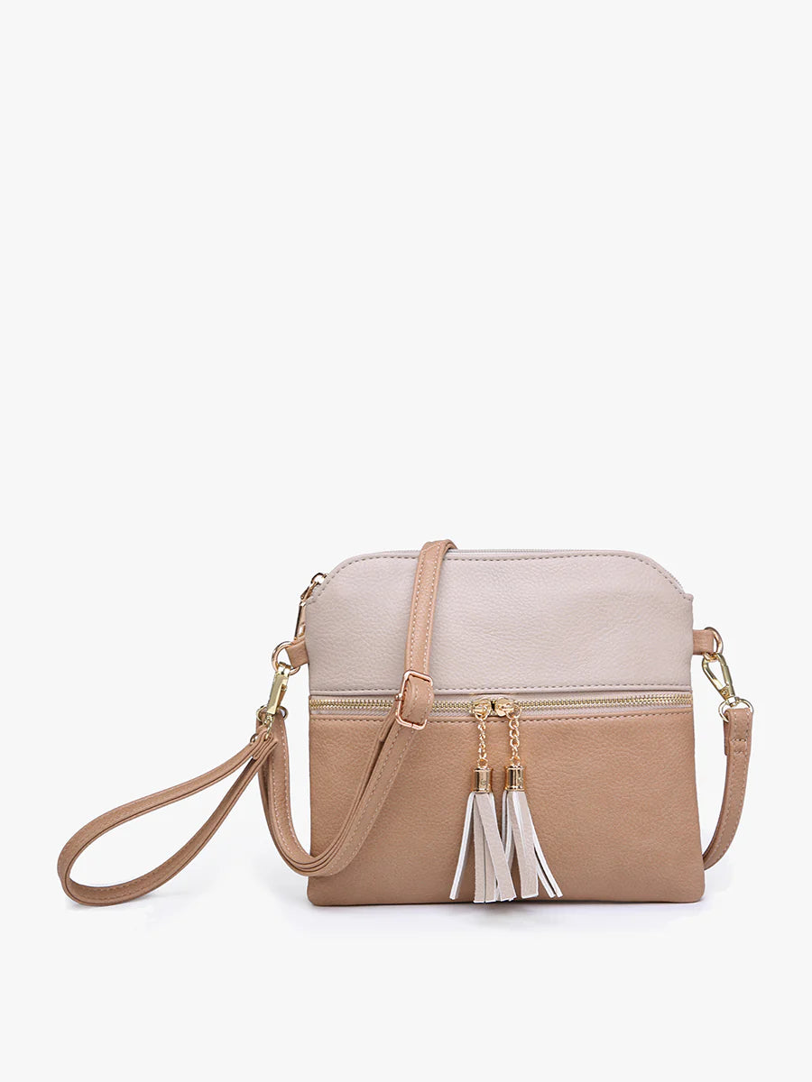 Jen & Co. Tara Double Zip Crossbody Bag/Wristlet