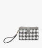 Pearl Wallet Clutch Houndstooth