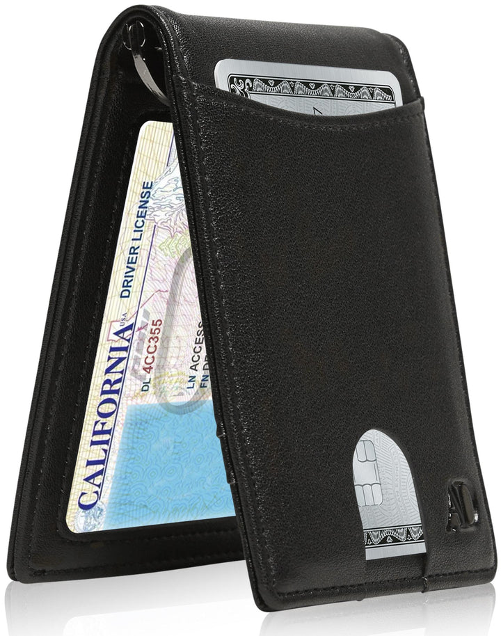 Access Denied Money Clip Bifold Wallet w/Pull Strap