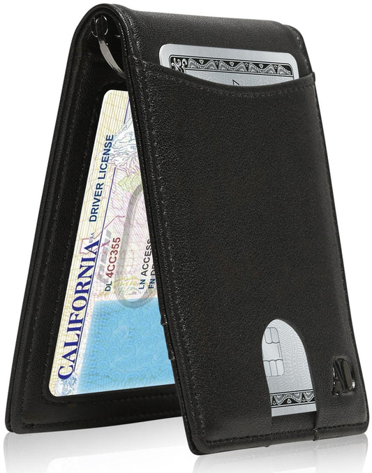 Access Denied Money Clip Bifold Wallet w/Pull Strap