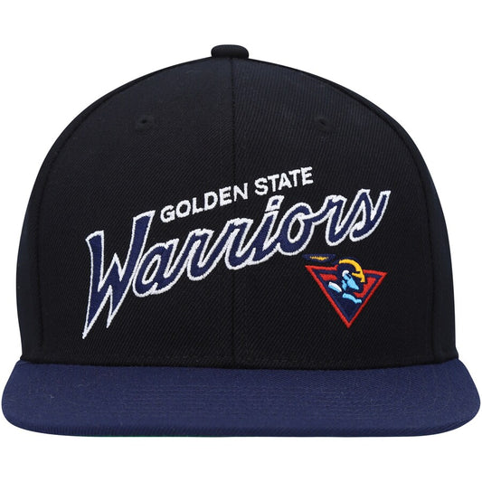 NBA Team Script Warriors Hat