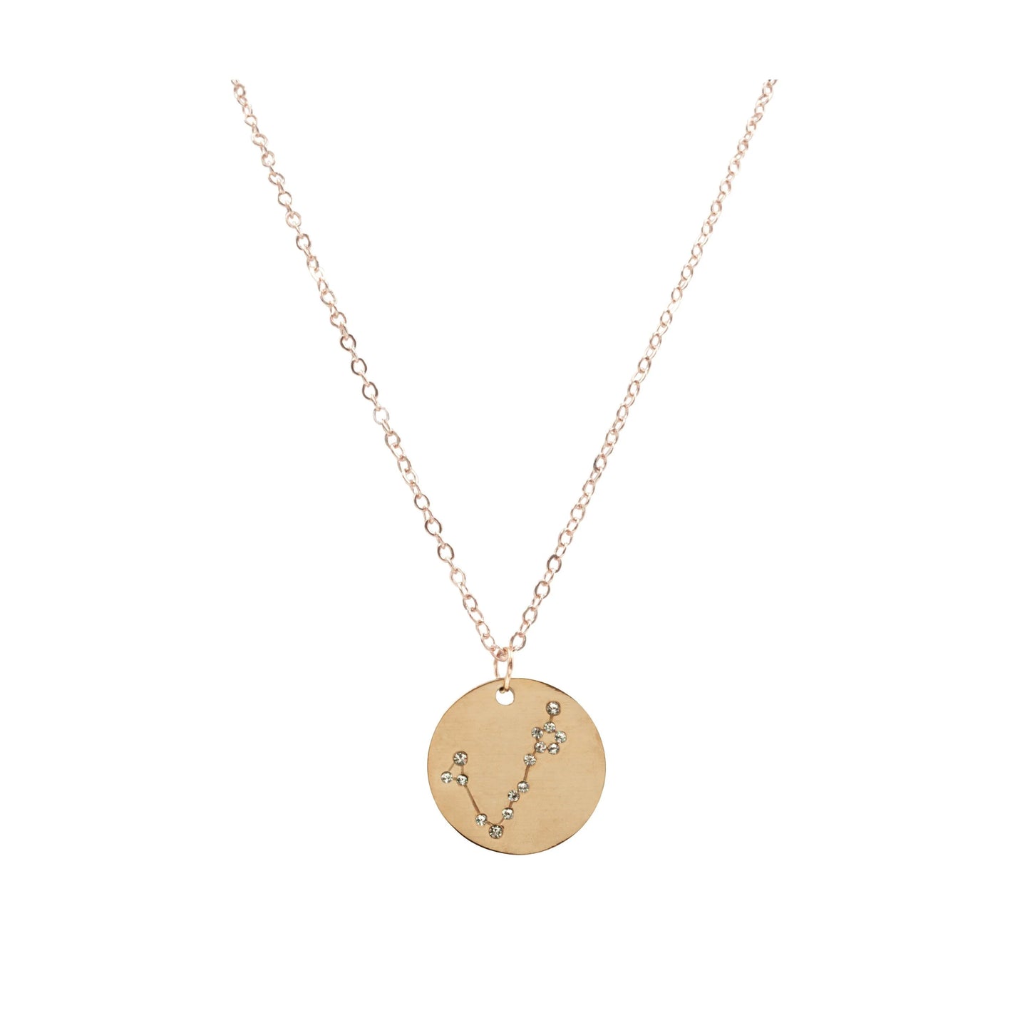 Zodiac Sign Rose Gold Necklace