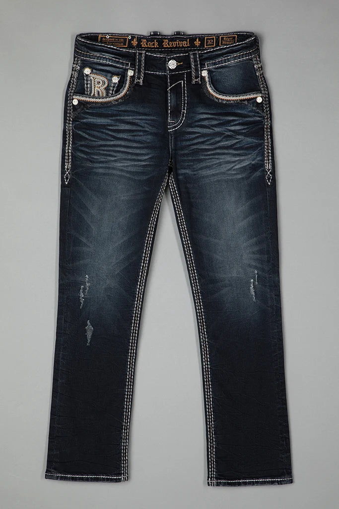 Rock Revival Men's Edgar Straight Jean