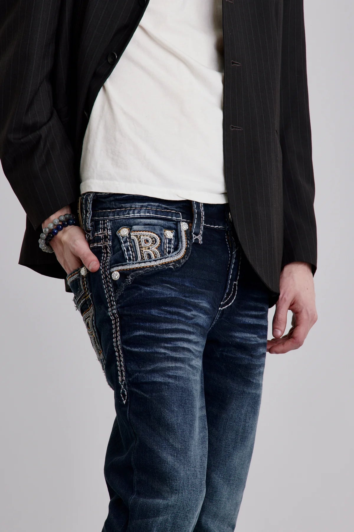 Rock Revival Men's Edgar Straight Jean