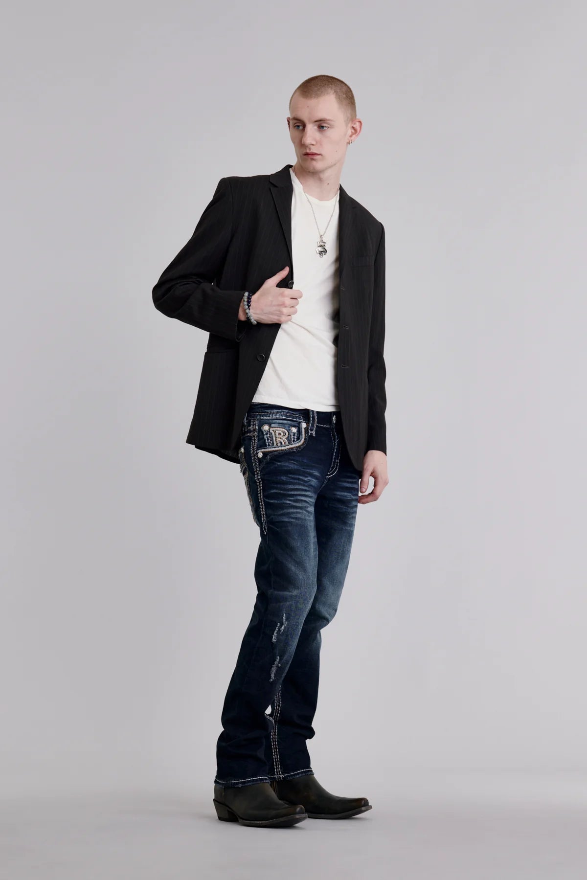 Rock Revival Men's Edgar Straight Jean