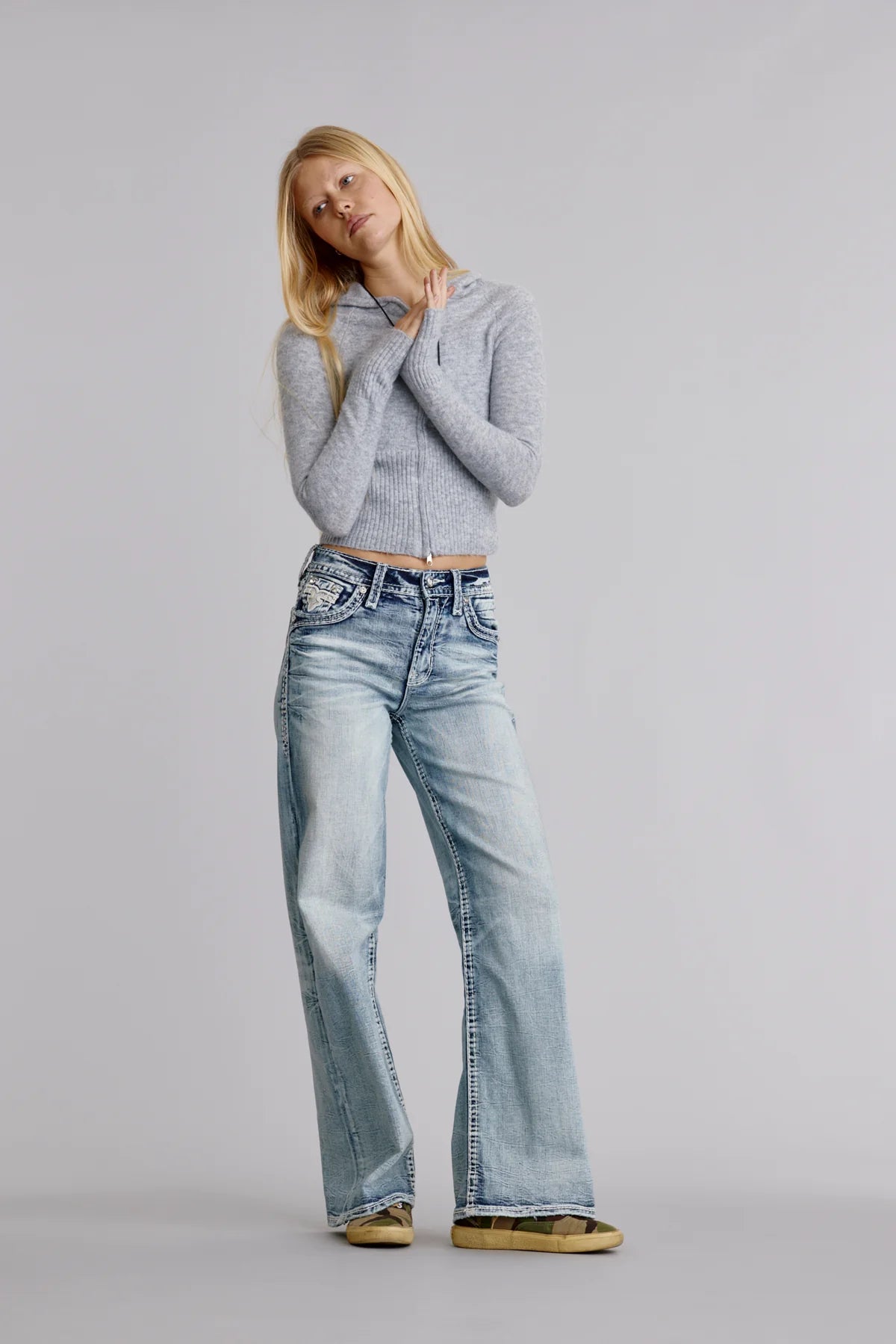 Rock Revival Women's Kari High Rise Baggy Jean