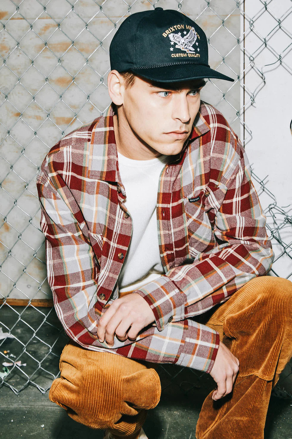 Brixton Men's Vintage Wash Flannel