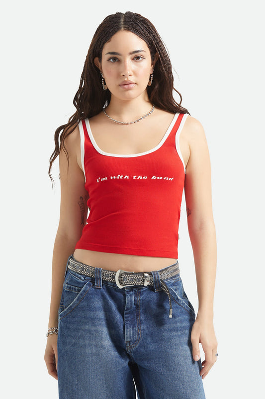Brixton Women's I'm With The Band Ringer A-Tank