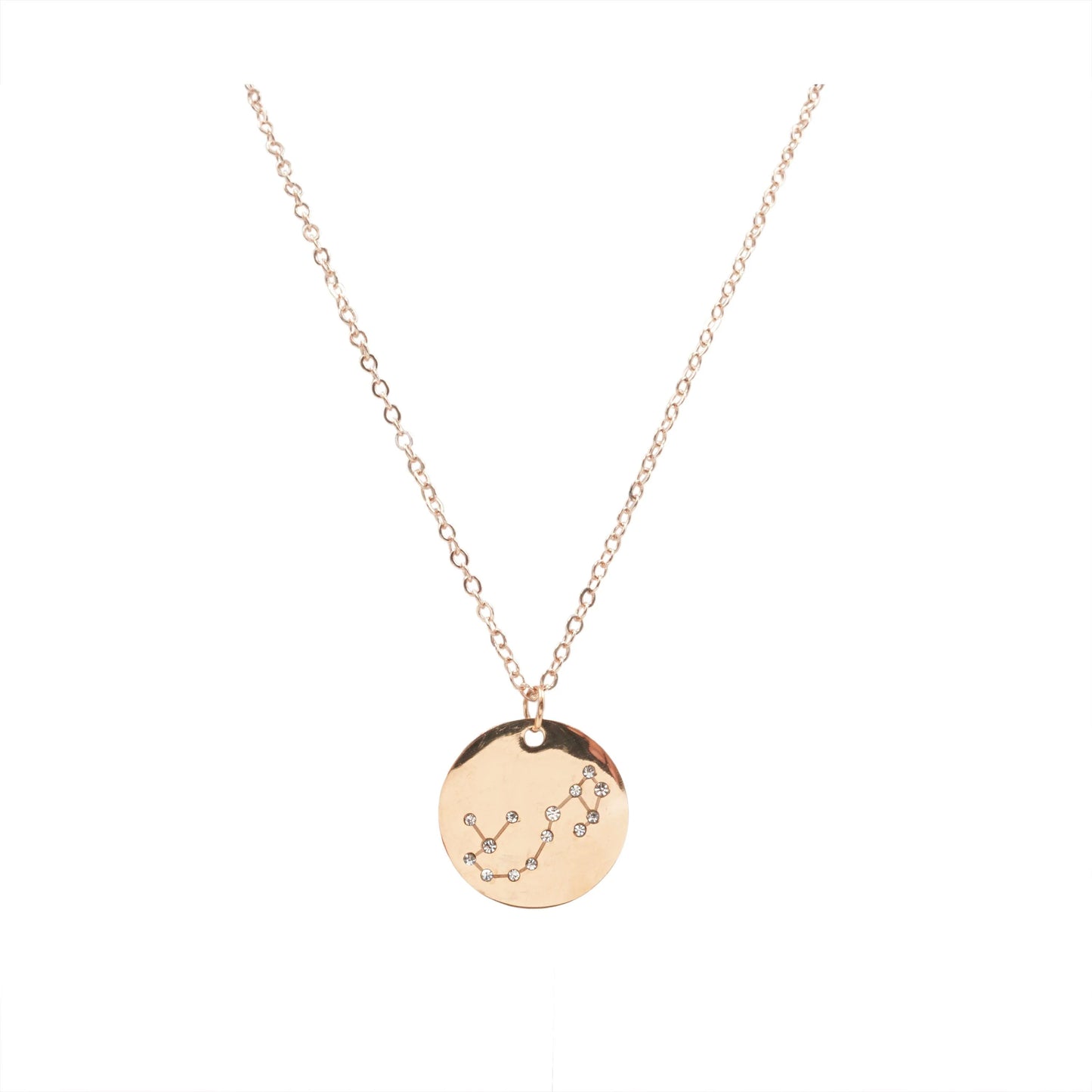 Zodiac Sign Rose Gold Necklace