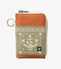 Thread Leather Zipper Wallet