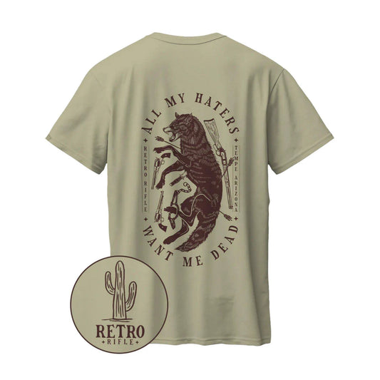 Retro Rifle Mens Coyote Tee