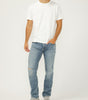 Silver Men's Allan Slim Fit Slim Straight Leg Luxe Heritage Jean