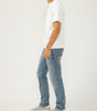 Silver Men's Allan Slim Fit Slim Straight Leg Luxe Heritage Jean