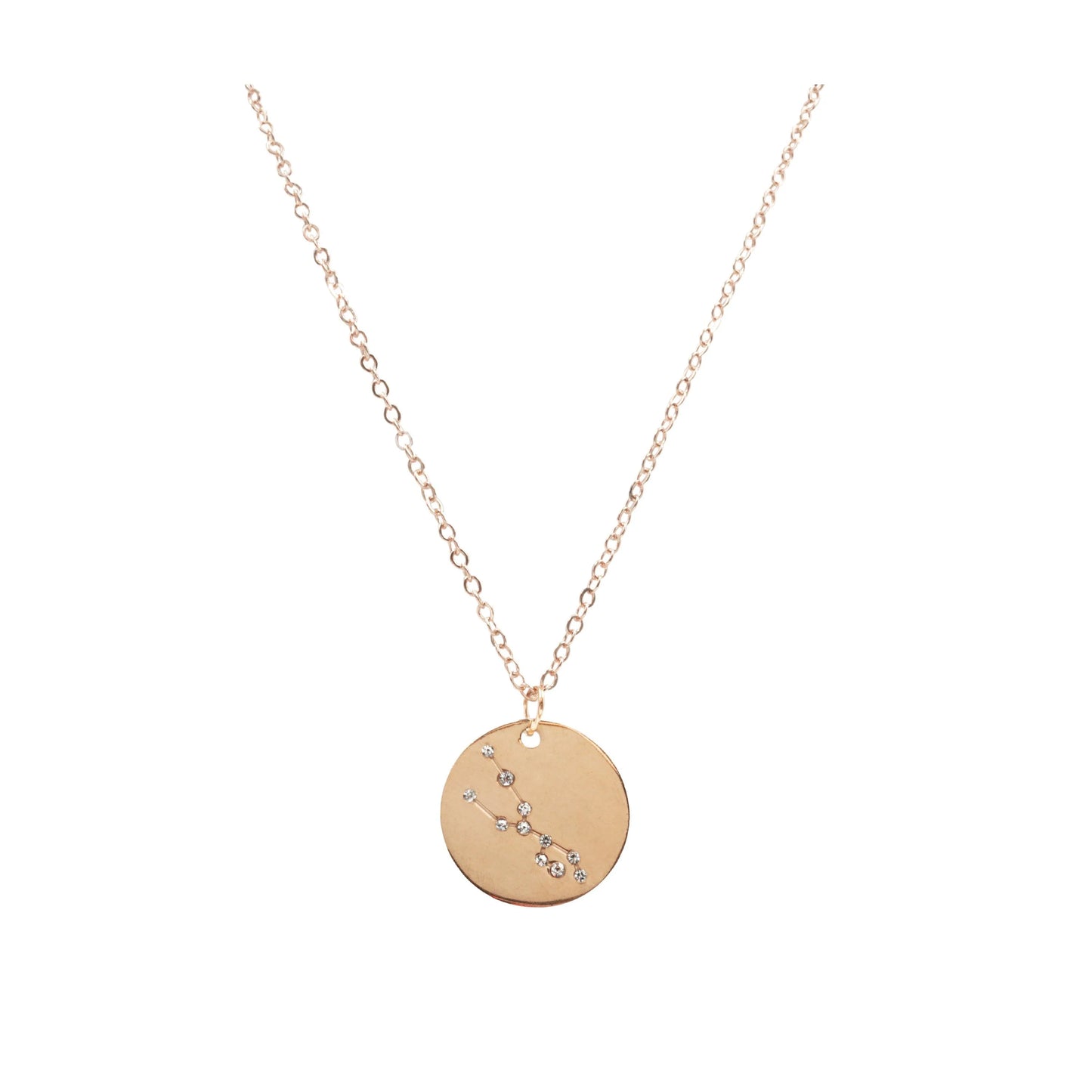 Zodiac Sign Rose Gold Necklace