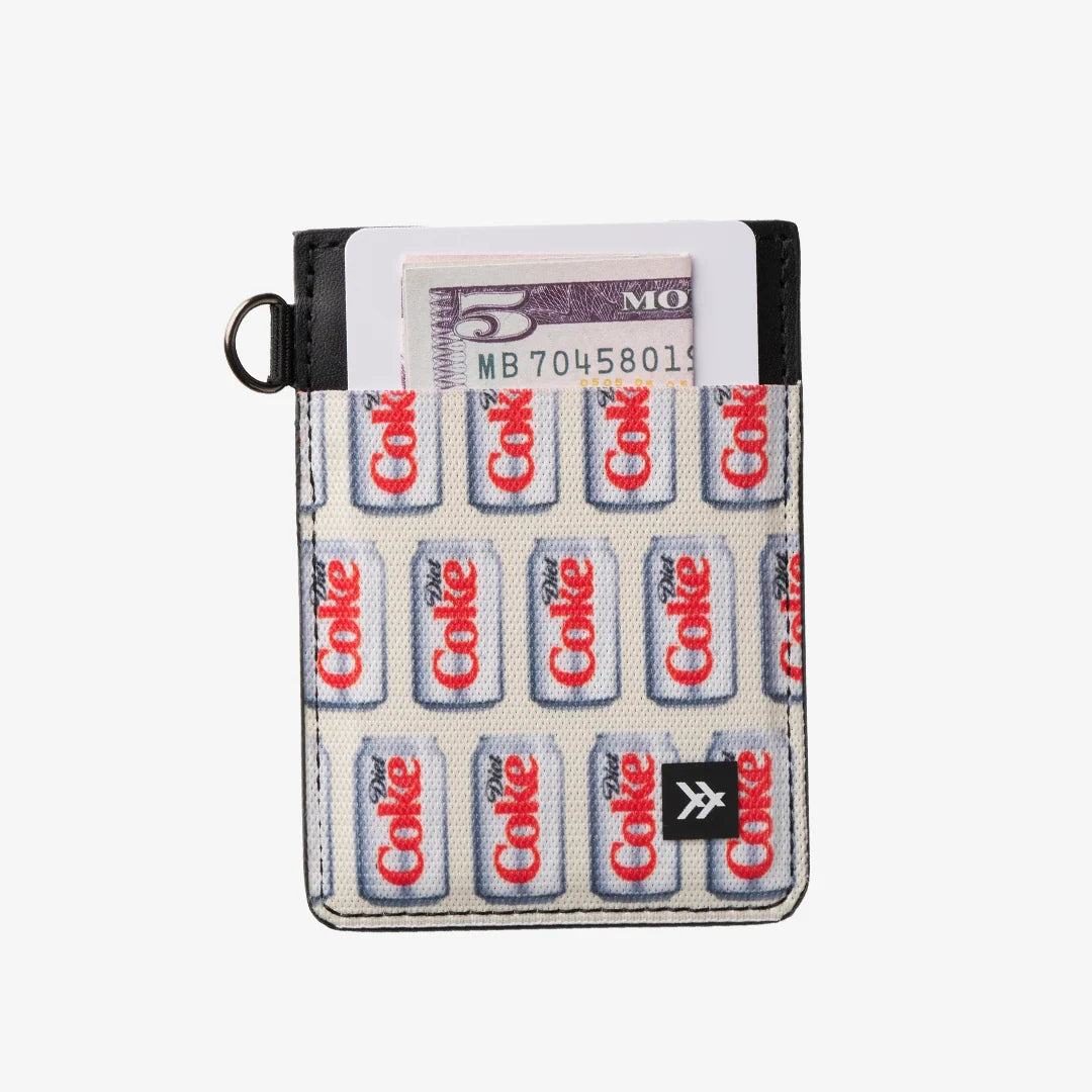 Thread Vertical Leather Wallet
