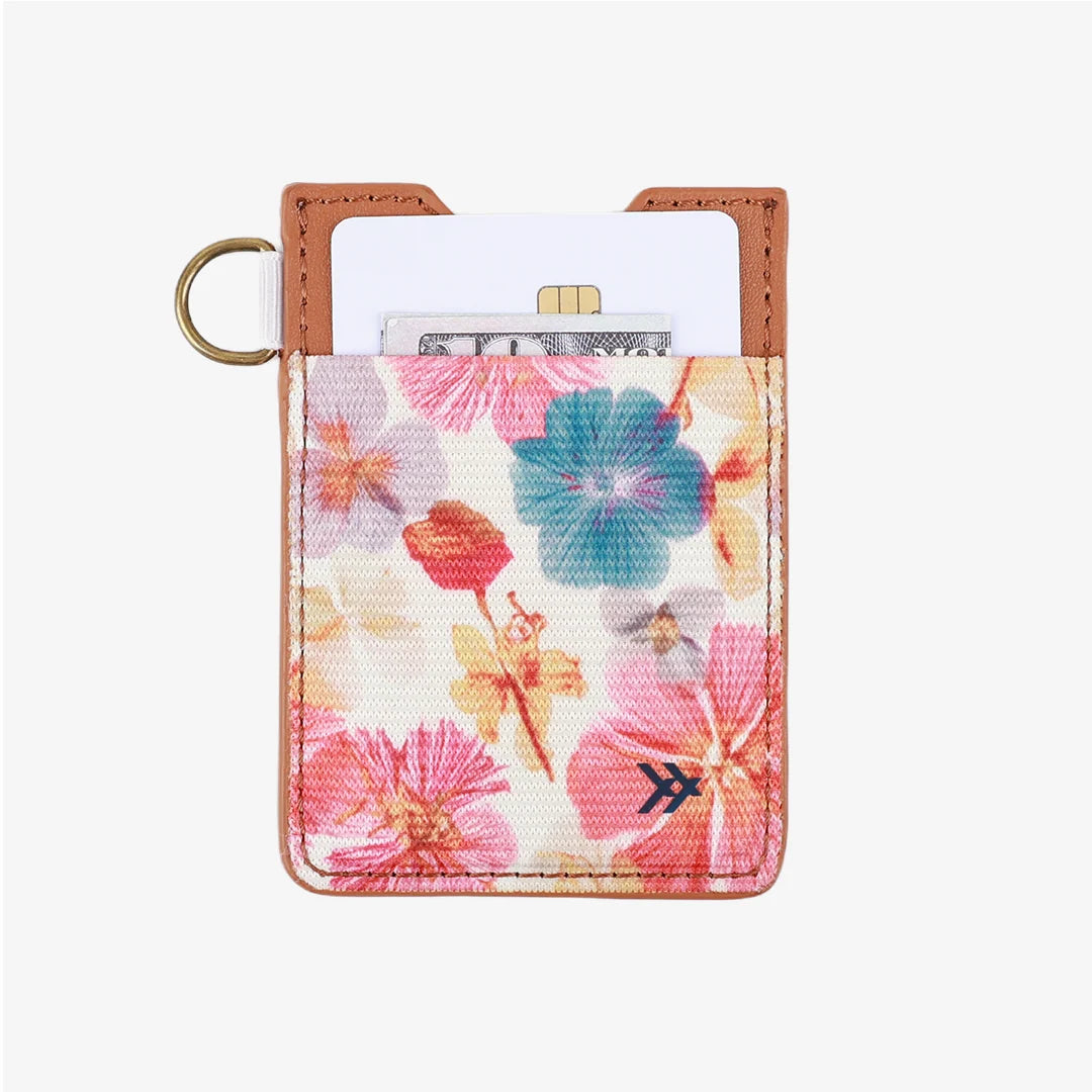 Thread Vertical Leather Wallet