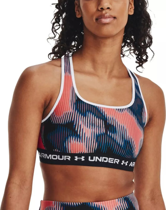 Crossback Mid Printed Bra